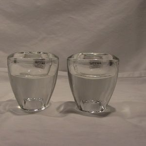 Crate & Barrel Duo Reversible Candle Holders (2)